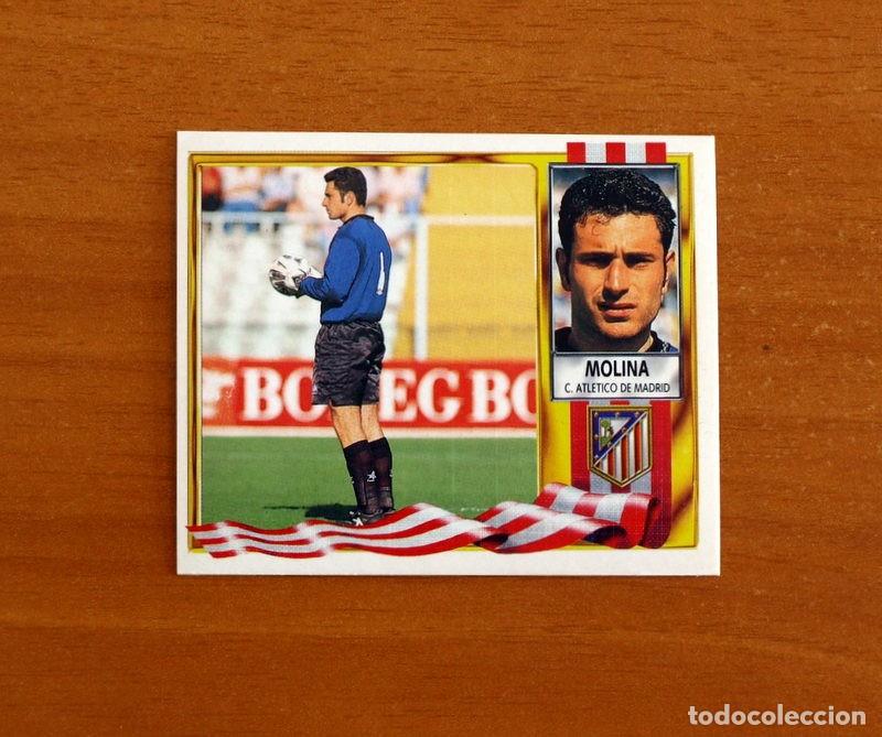 Football Stickers: Atl&eacute;tico de Madrid - Molina - Ediciones Este Liga 1995-1996, 95-96 - Nunca Pegado