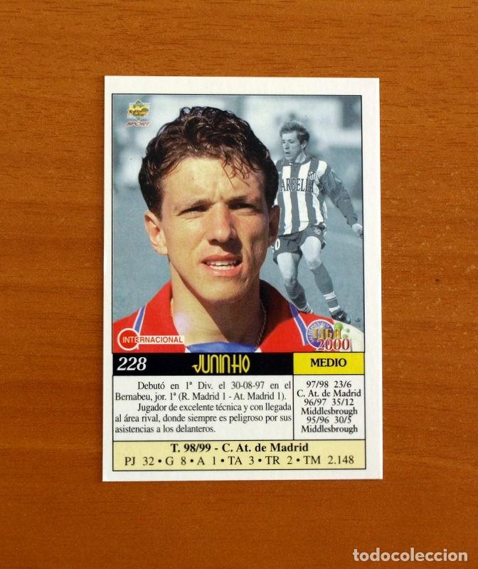 Figurine di Calcio: Atl&eacute;tico de Madrid -N&ordm; 228, Juninho -Las Fichas de la Liga Mundicromo 1999-2000, 99-00 -Mundi Cromo