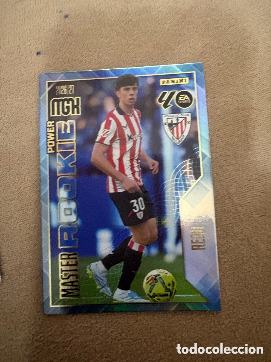 Cromos de f&uacute;tbol: MEGACRACKS MASTER ROOKIE POWER 2026 2027 418 P REGO 26 27