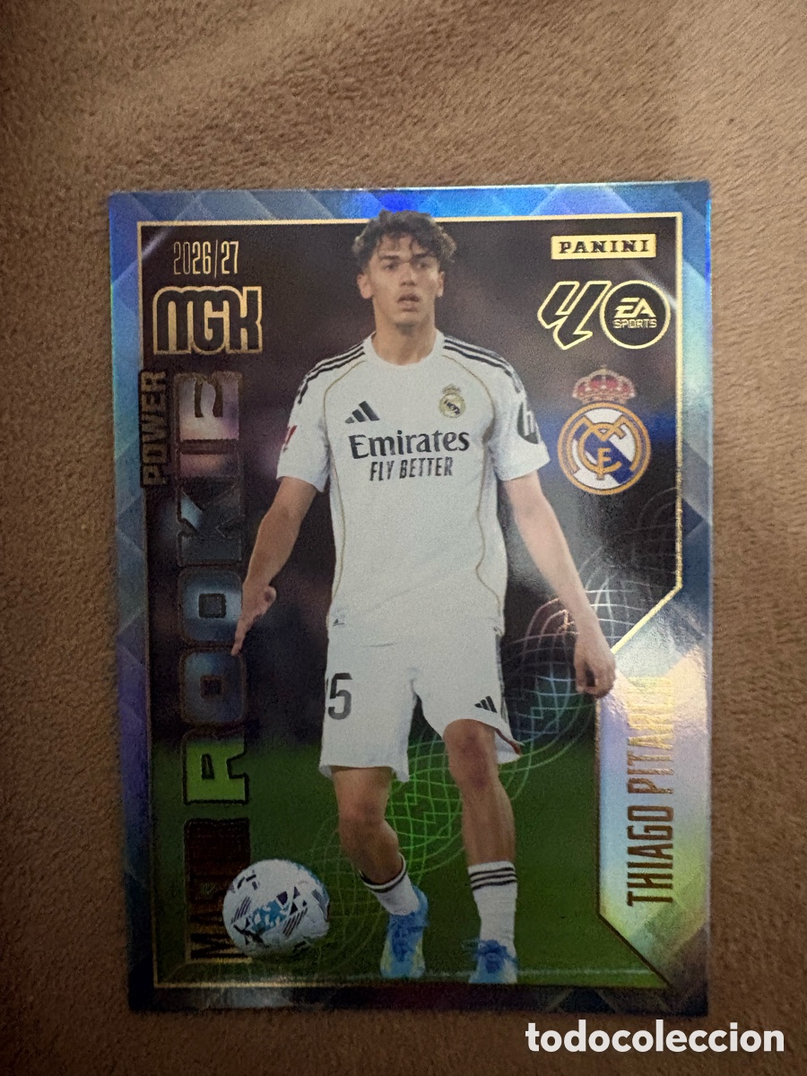 Cromos de f&uacute;tbol: P419 P 419 THIAGO PITARCH REAL MADRID MASTER ROOKIE POWER ⚽ MEGACRACKS LIGA 2026 2027 26 27