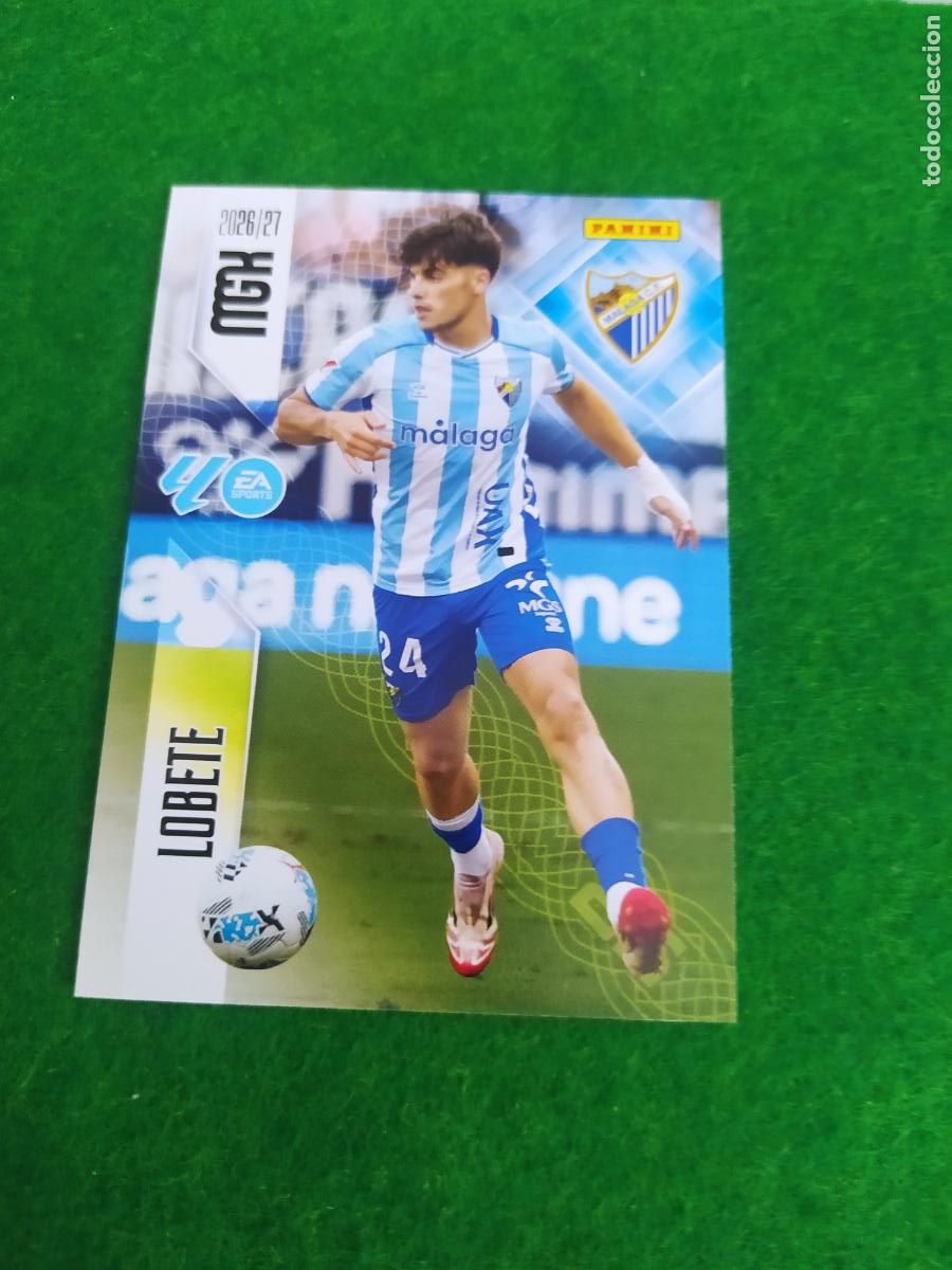 Cromos de f&uacute;tbol: MEGACRACKS 2026 2027 MGK 26 27 NUEVO - MALAGA N&ordm; 249 LOBETE