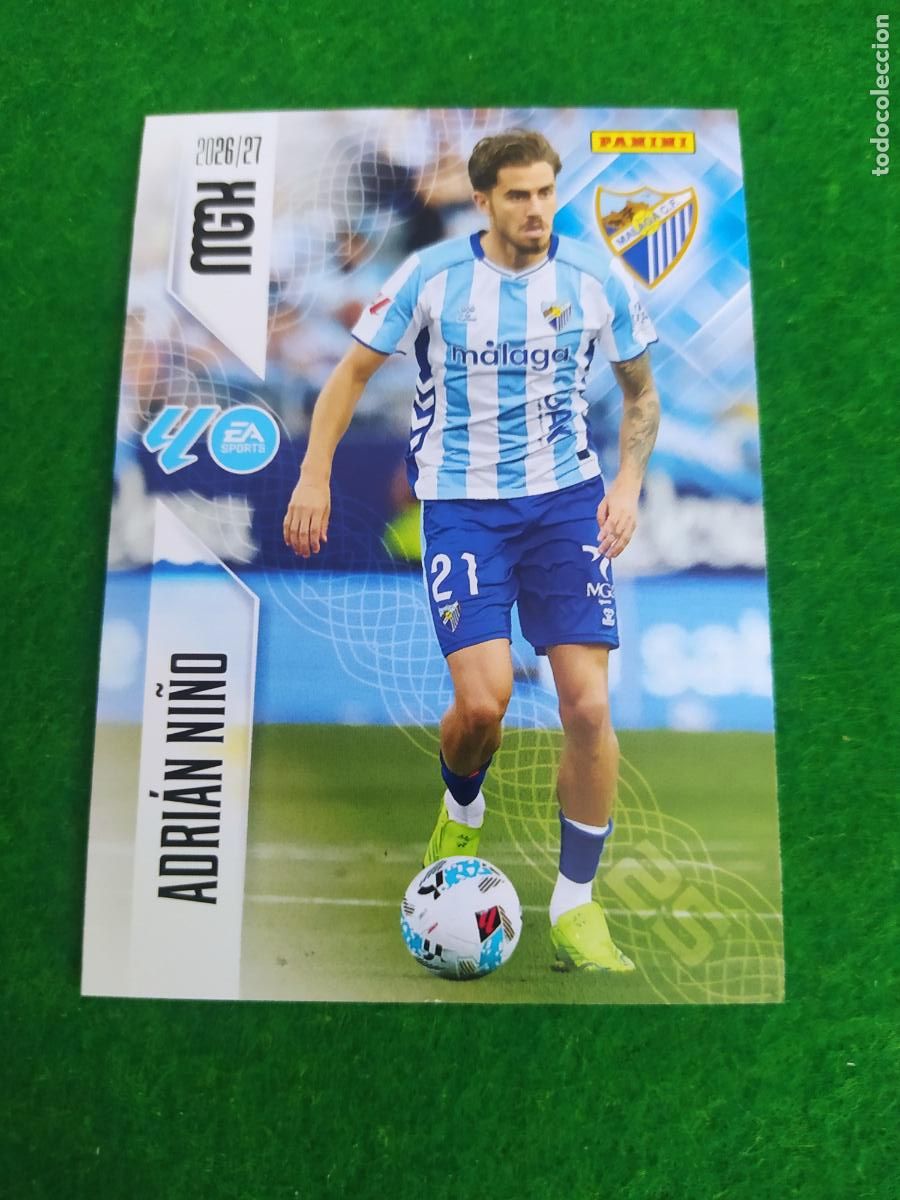 Cromos de f&uacute;tbol: MEGACRACKS 2026 2027 MGK 26 27 NUEVO - MALAGA N&ordm; 250 ADRIAN NI&Ntilde;O