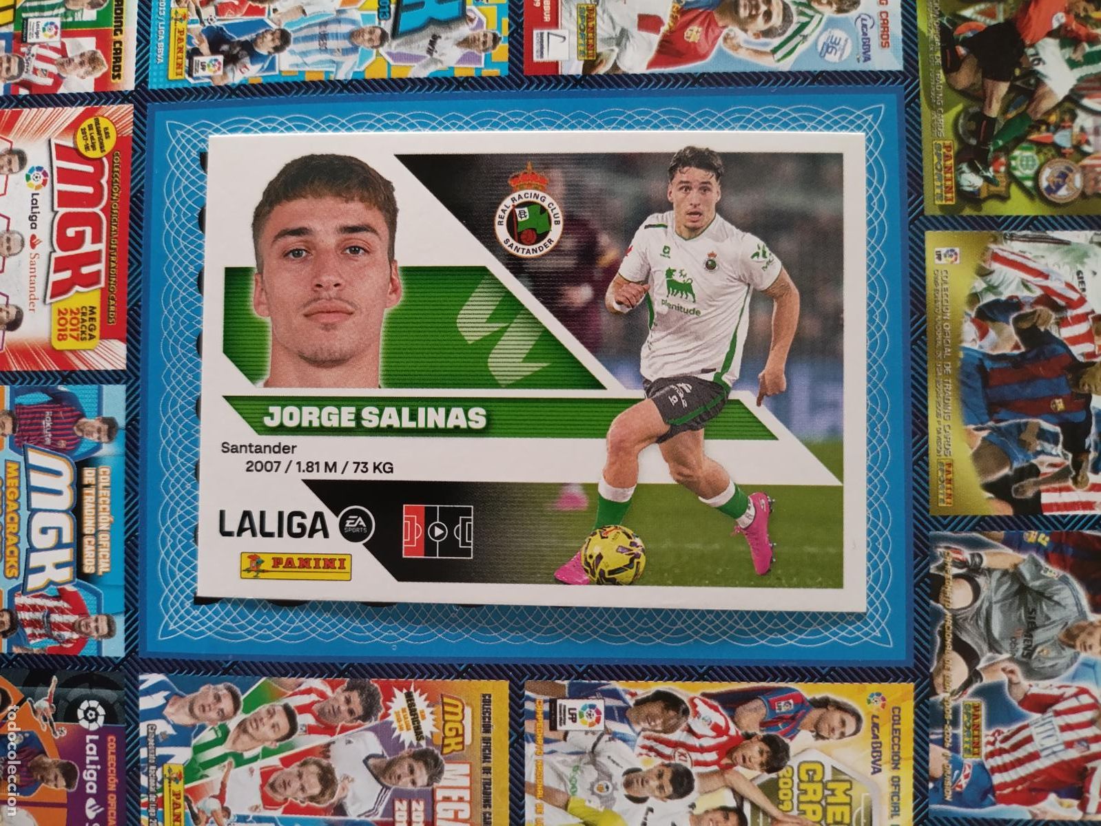 Cromos de f&uacute;tbol: LIGA ESTE 2026 2027 RACING DE SANTANDER N&ordm; 10 JORGE SALINAS