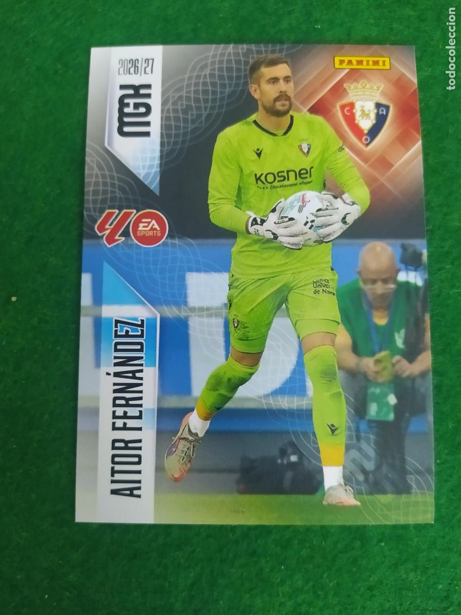 Cromos de f&uacute;tbol: MEGACRACKS 2026 2027 MGK 26 27 NUEVO - OSASUNA N&ordm; 255 AITOR FERNANDEZ