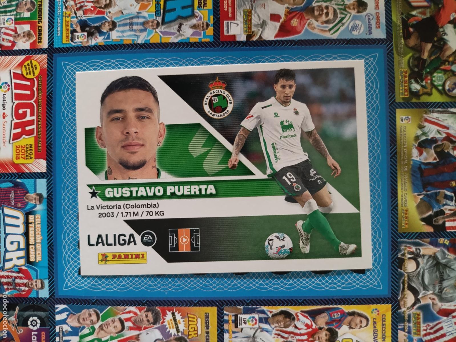 Cromos de f&uacute;tbol: LIGA ESTE 2026 2027 RACING DE SANTANDER N&ordm; 12 GUSTAVO PUERTA