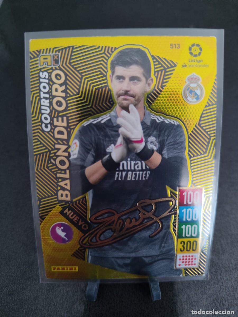 Cromos de f&uacute;tbol: Adrenalyn 21 22 Courtois Real Madrid Balon Oro Firmado Nuevo 513