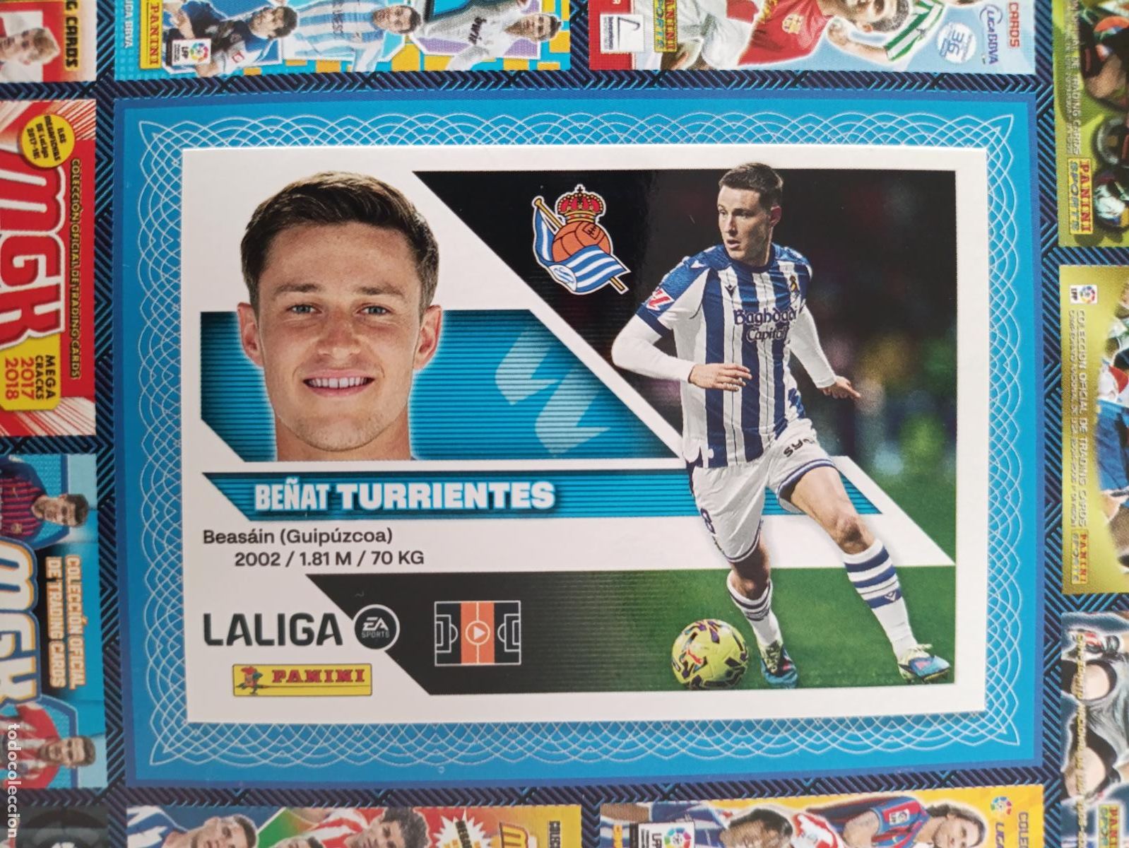 Cromos de f&uacute;tbol: LIGA ESTE 2026 2027 REAL SOCIEDAD N&ordm;12 TURRIENTES