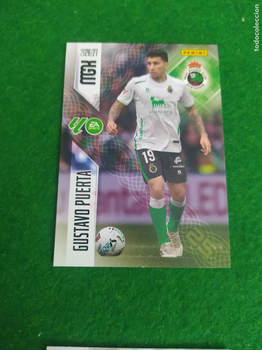 Cartes &agrave; collectionner de Football: MEGACRACKS 2026 2027 MGK 26 27 NUEVO - RACING DE SANTANDER N&ordm; 281 GUSTAVO PUERTA
