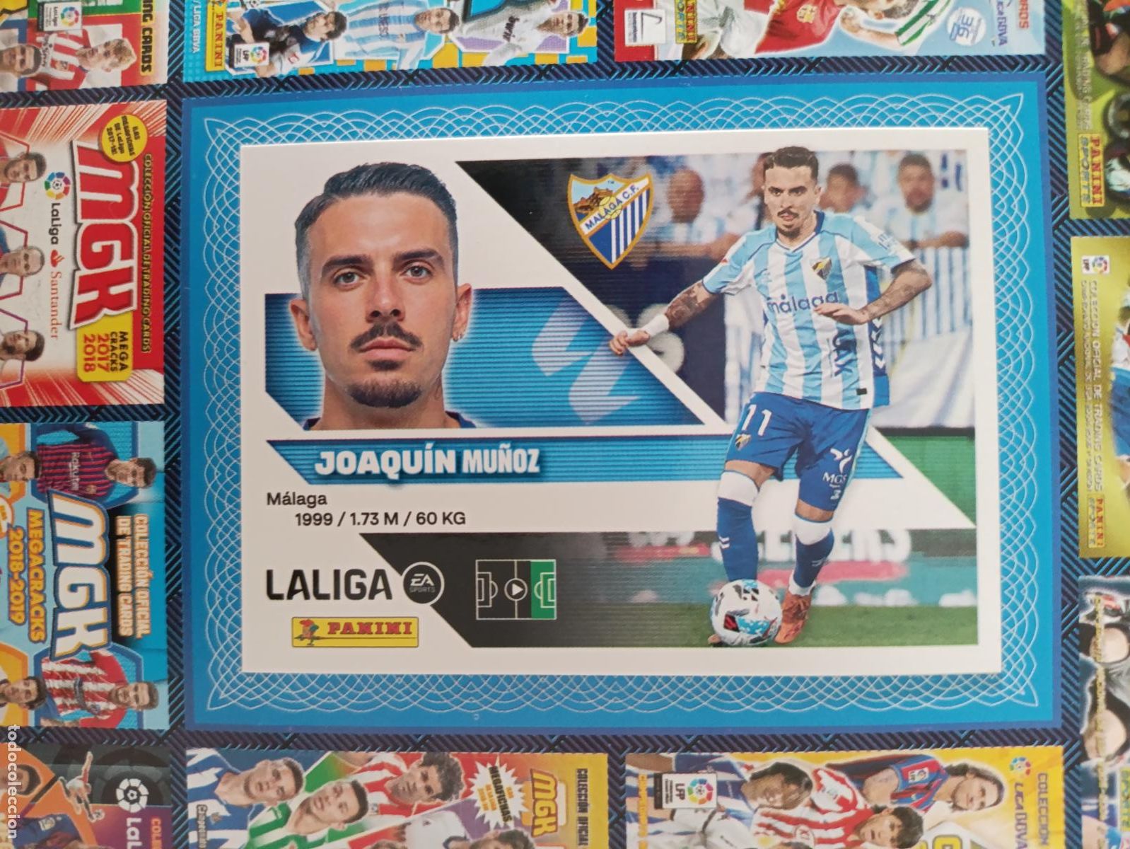 Cromos de f&uacute;tbol: LIGA ESTE 2026 2027 M&Aacute;LAGA CF N&ordm; 19 JOAQU&Iacute;N