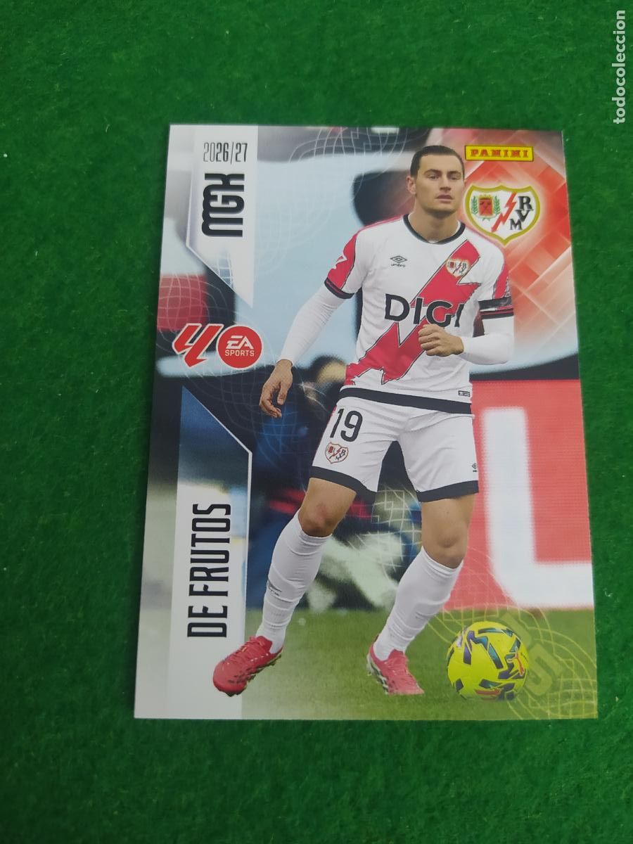 Cromos de f&uacute;tbol: MEGACRACKS 2026 2027 MGK 26 27 NUEVO - RAYO VALLECANO N&ordm; 304 DE FRUTOS