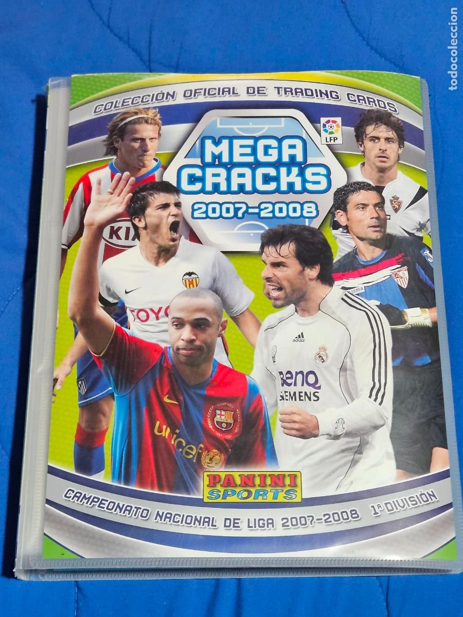 Cromos de f&uacute;tbol: ALBUM MEGACRACKS 2007 2008 CON 244 CROMOS DIFERENTES - ARCHIVADOR - 07 08-