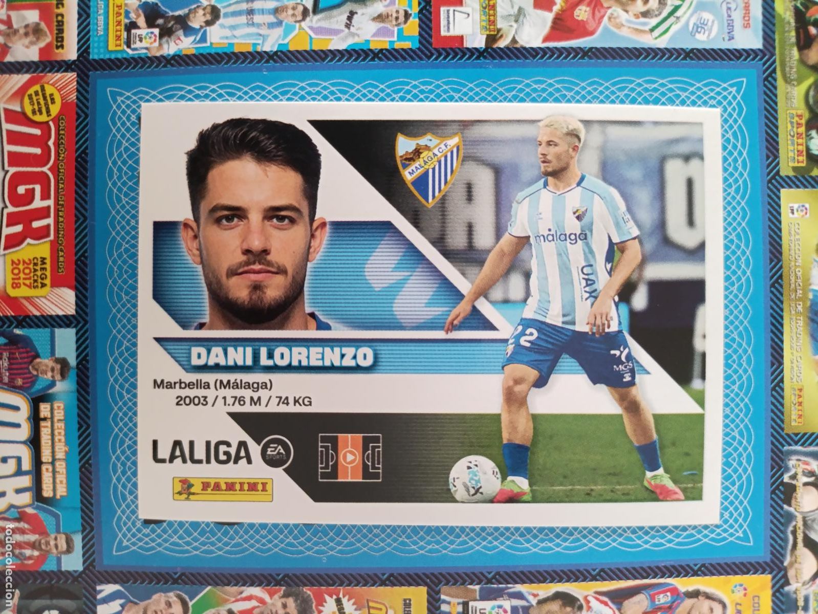 Cromos de f&uacute;tbol: LIGA ESTE 2026 2027 M&Aacute;LAGA CF N&ordm; 12 DANI LORENZO