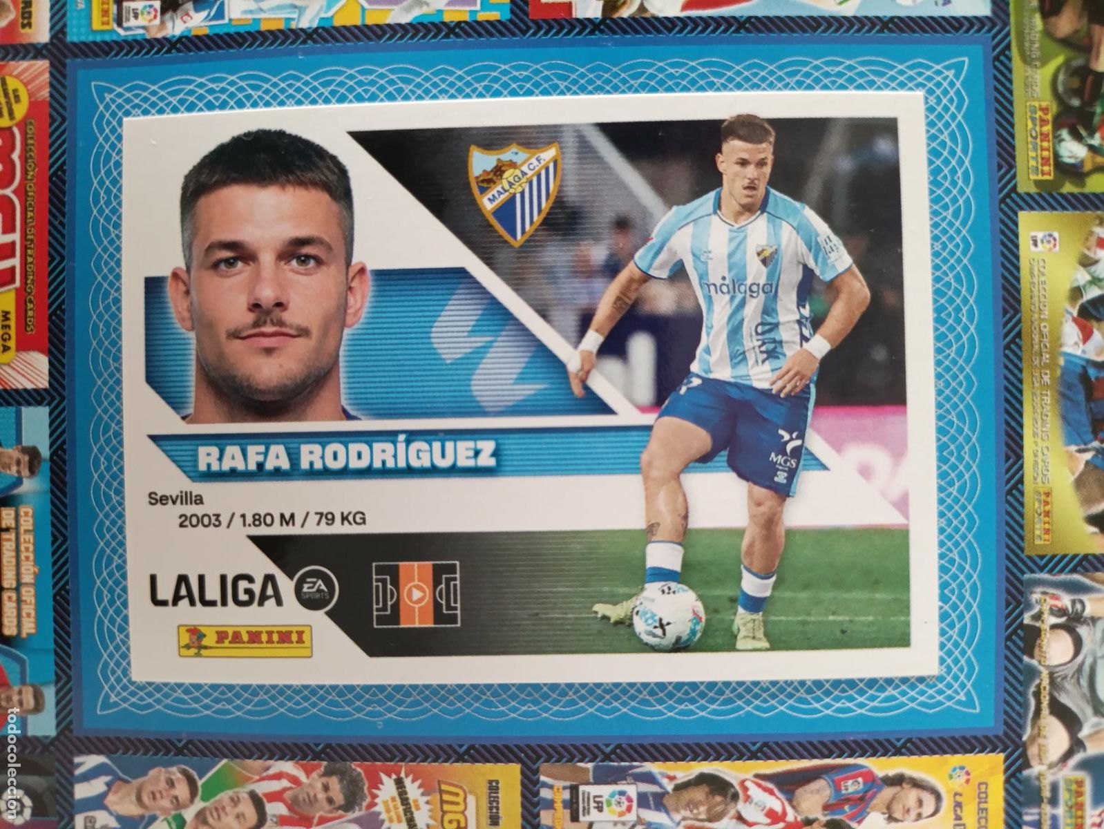 Fu&szlig;ball-Sticker: LIGA ESTE 2026 2027 M&Aacute;LAGA CF N&ordm; 13A RAFA RODR&Iacute;GUEZ