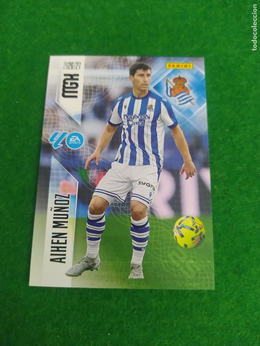 Fu&szlig;ball-Sticker: MEGACRACKS 2026 2027 MGK 26 27 NUEVO - REAL SOCIEDAD N&ordm; 314 AIHEN MU&Ntilde;OZ