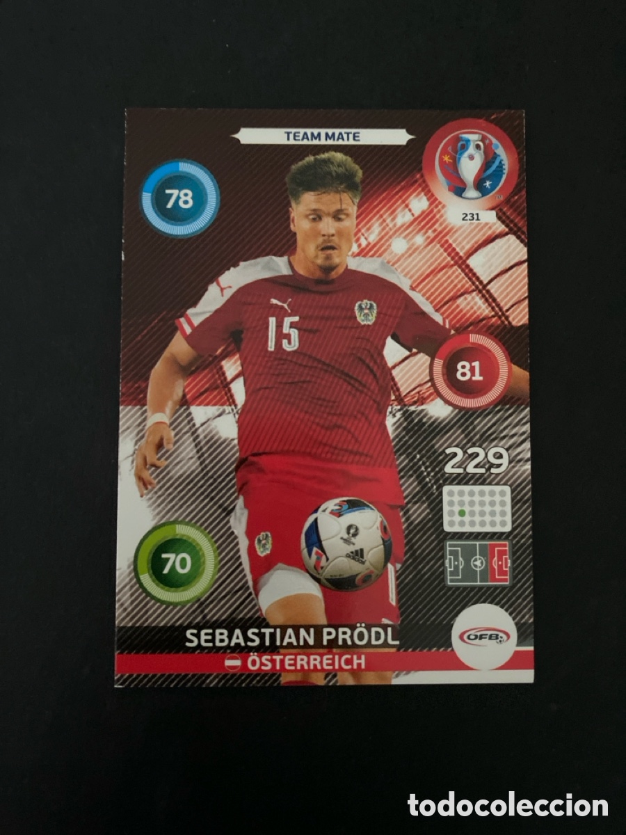 Fu&szlig;ball-Sticker: Cromo Adrenalyn UEFA Euro 2016 N* 231