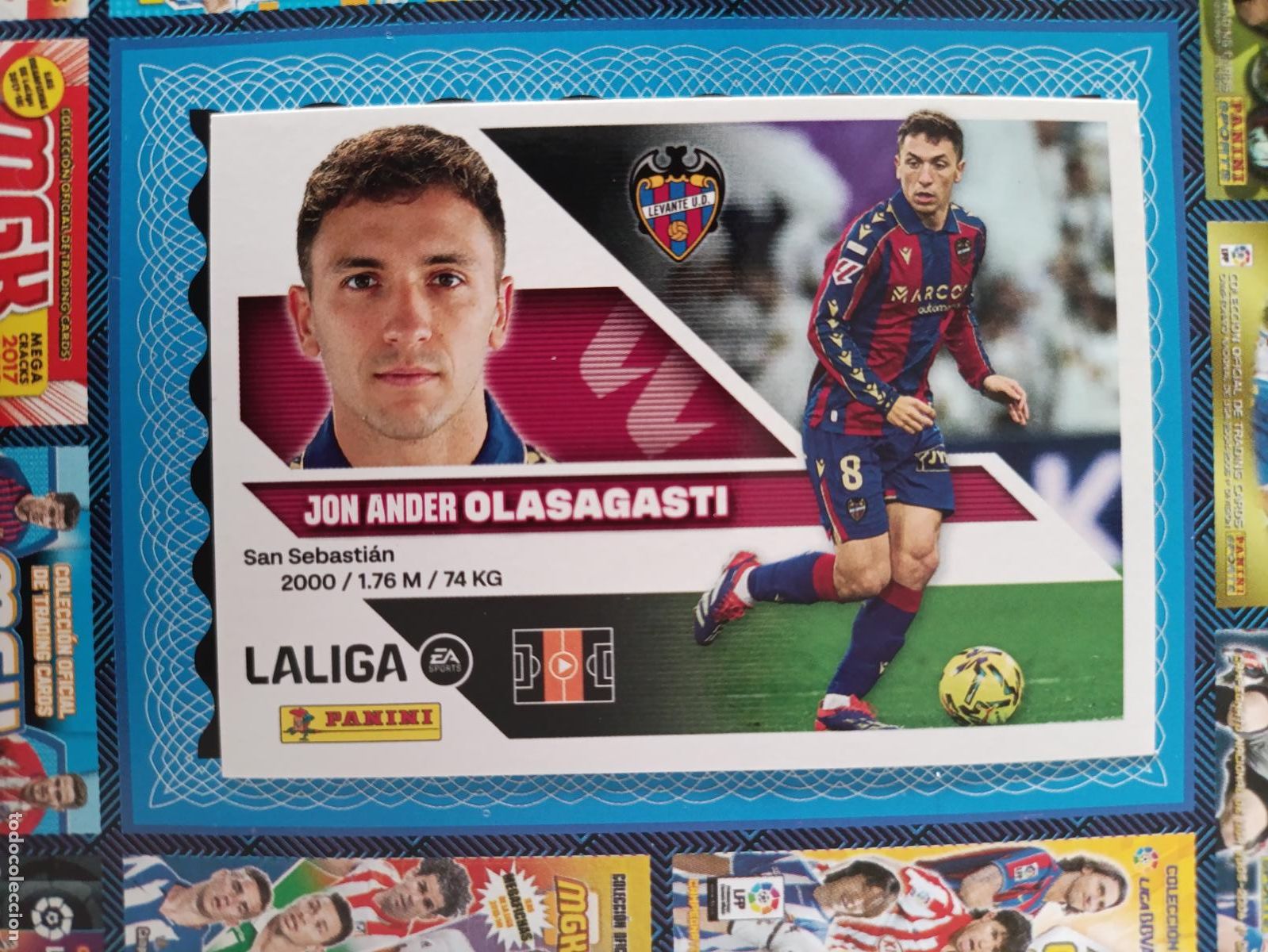 Fu&szlig;ball-Sticker: LIGA ESTE 2026 2027 LEVANTE UD N&ordm; 12 OLASAGASTI