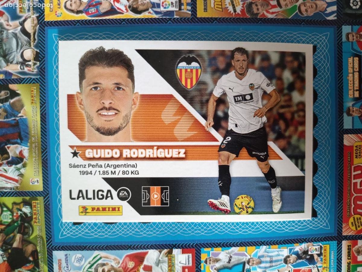 Football Stickers: LIGA ESTE 2026 2027 VALECIA CF N&ordm; 12 GUIDO RODR&Iacute;GUEZ