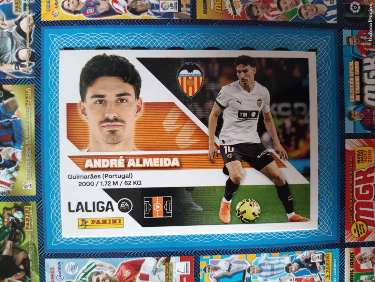 Football Stickers: LIGA ESTE 2026 2027 VALECIA CF N&ordm; 16 ANDR&Eacute; ALMEIDA