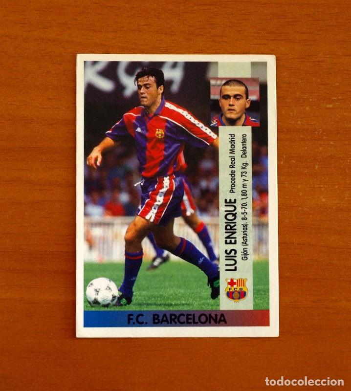 Football Stickers: Barcelona -N&ordm; 355 Luis Enrique -Editorial Panini Liga 1996-1997-96-97 -Nunca Pegado