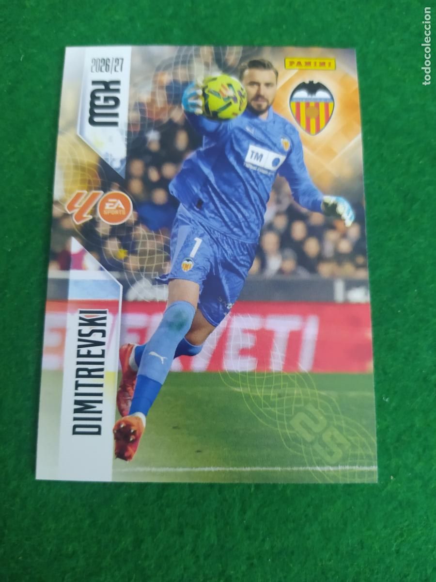 Cromos de f&uacute;tbol: MEGACRACKS 2026 2027 MGK 26 27 NUEVO - VALENCIA N&ordm; 344 DIMITRIEVSKI
