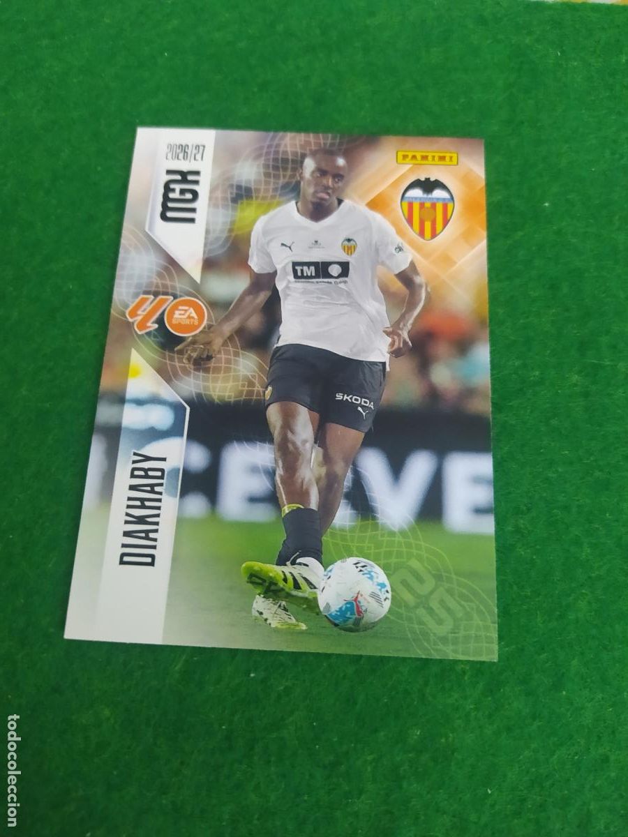 Cromos de f&uacute;tbol: MEGACRACKS 2026 2027 MGK 26 27 NUEVO - VALENCIA N&ordm; 347 DIAKHABY