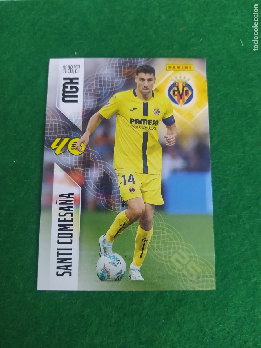 Fu&szlig;ball-Sticker: MEGACRACKS 2026 2027 MGK 26 27 NUEVO - VILLARREAL N&ordm; 370 SANTI COMESA&Ntilde;A