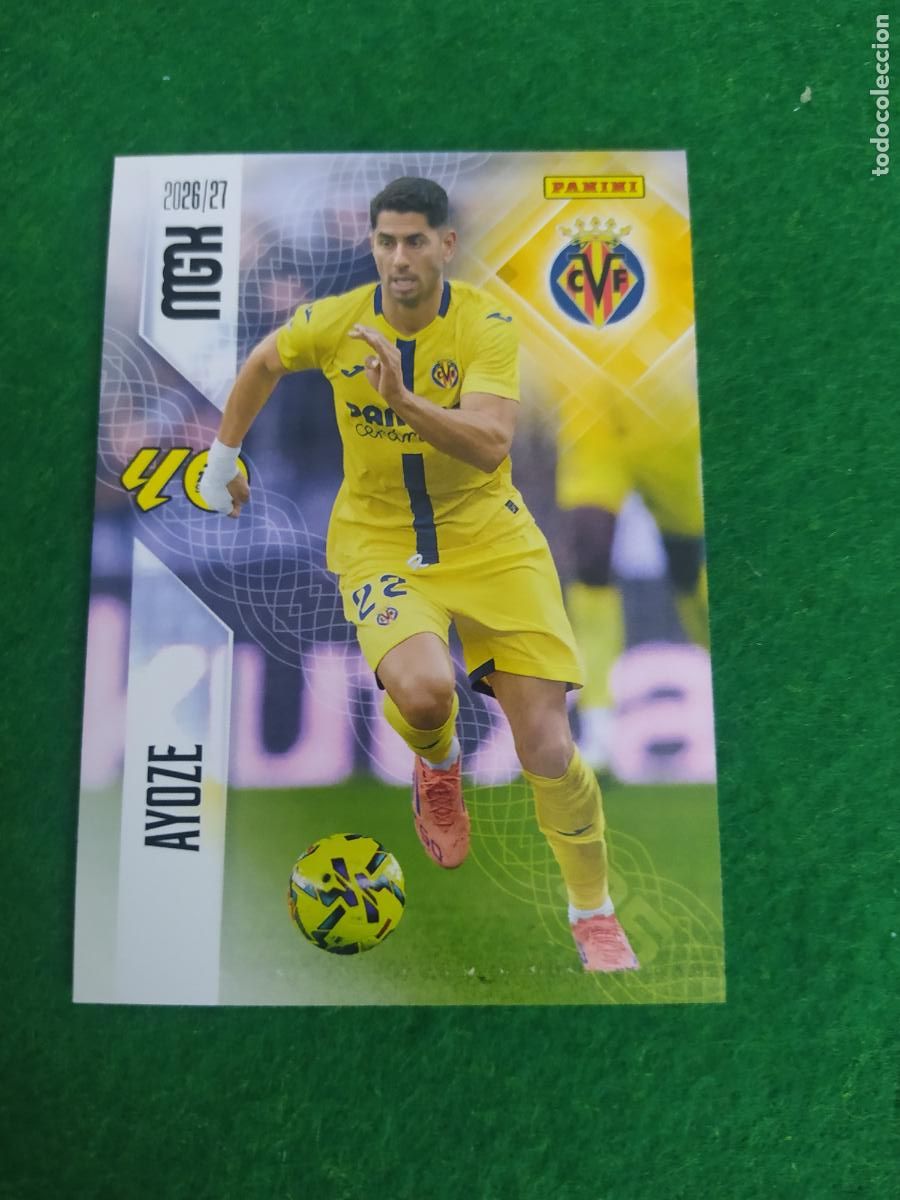 Fu&szlig;ball-Sticker: MEGACRACKS 2026 2027 MGK 26 27 NUEVO - VILLARREAL N&ordm; 377 AYOZE
