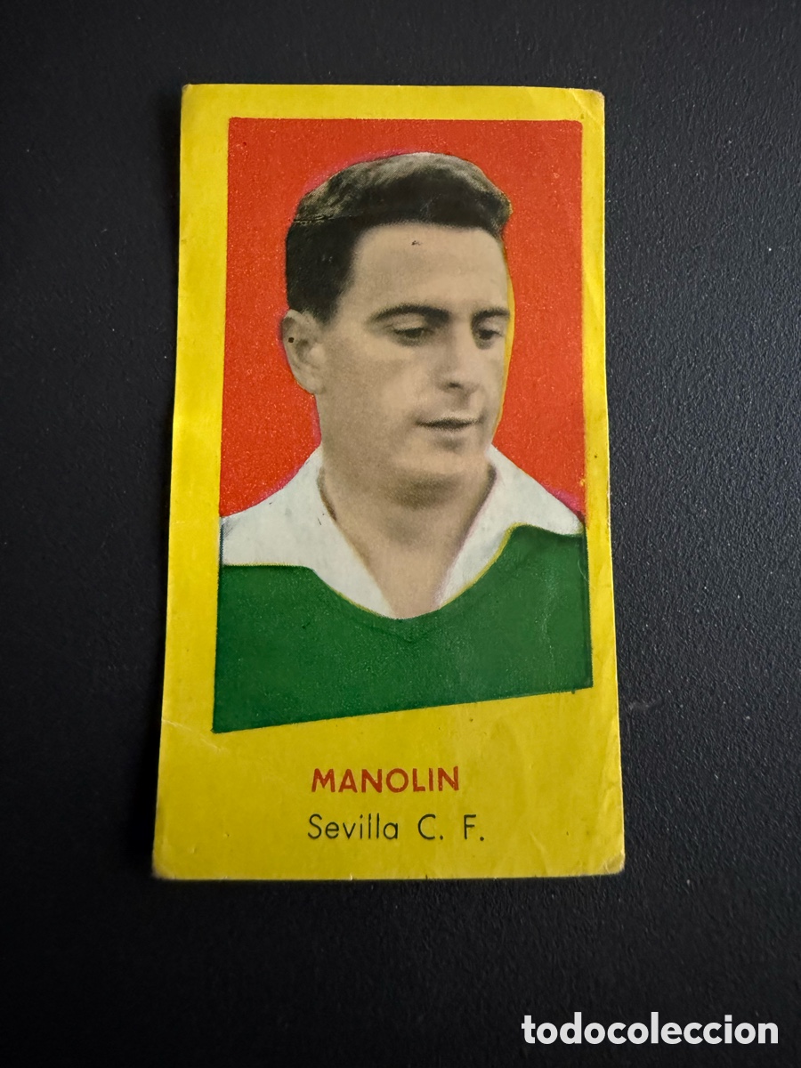 Cromos de f&uacute;tbol: BRUGUERA 60 61. MANOLIN ( Sevilla ). Nunca Pegado