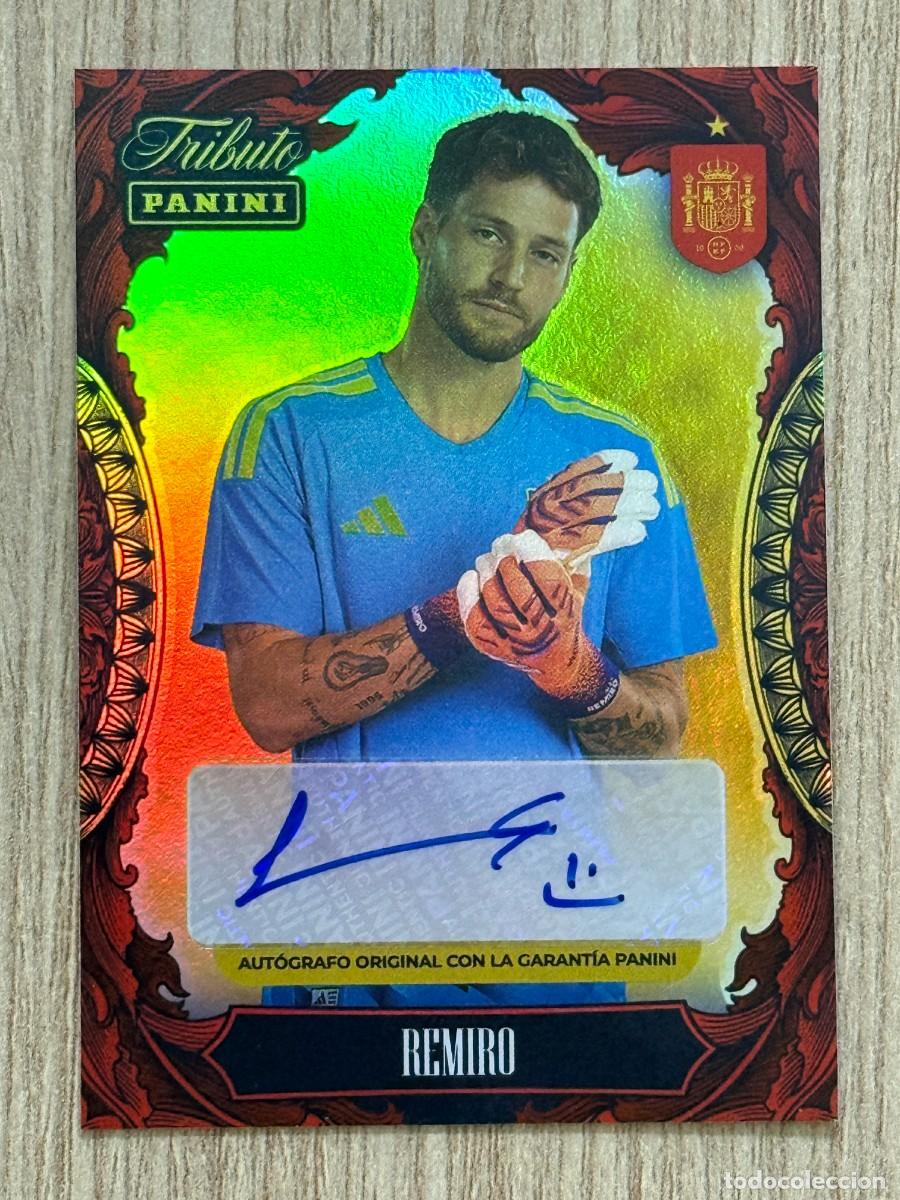 Cromos de f&uacute;tbol: AUTOGRAFO ORIGINAL REMIRO NUEVO DE SOBRE TRIBUTO SELECCION ESPA&Ntilde;OLA 2010 2026 10 26 PANINI