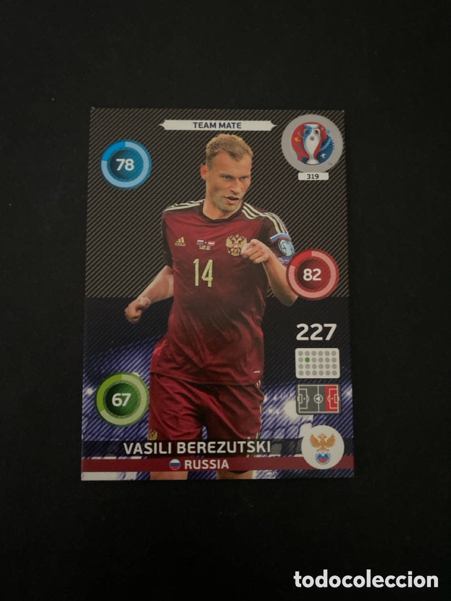 Cromos de f&uacute;tbol: Cromo Adrenalyn UEFA arito 2016 N*319