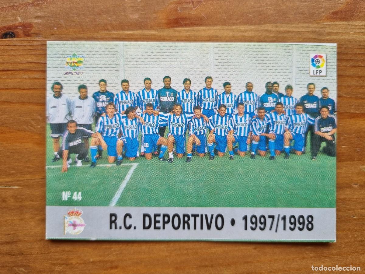 Figurine di Calcio: 44 &Iacute;NDICE / PLANTILLA (Deportivo La Coru&ntilde;a). Las Fichas de la Liga 1997 1998 97 98 (Mundicromo)