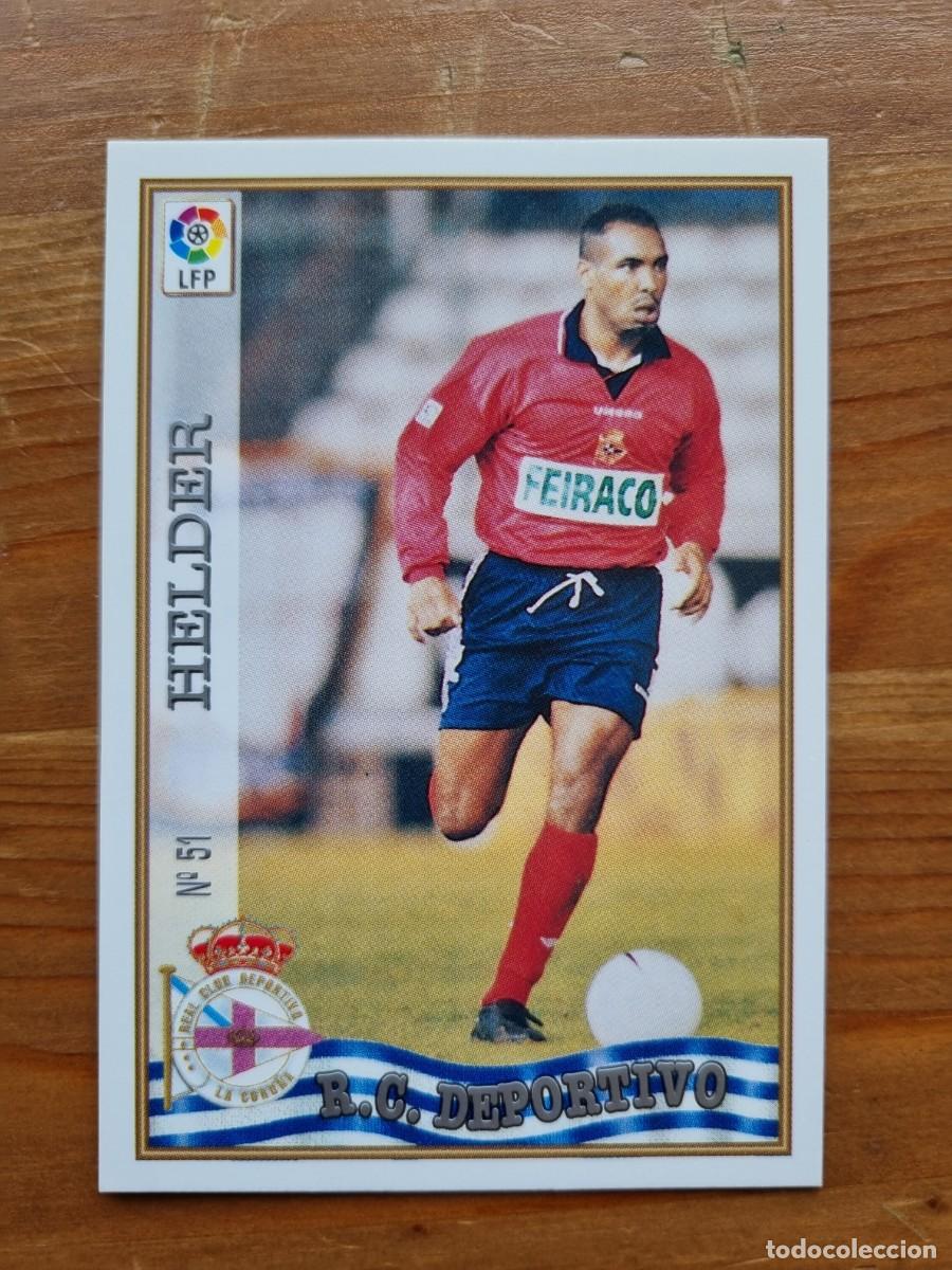 Cromos de f&uacute;tbol: 51 HELDER (Deportivo La Coru&ntilde;a). Las Fichas de la Liga 1997 1998 97 98 (Mundicromo)