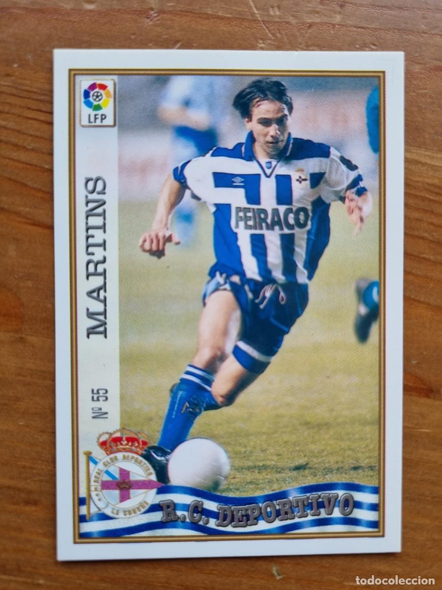 Cromos de f&uacute;tbol: 55 MARTINS (Deportivo La Coru&ntilde;a). Las Fichas de la Liga 1997 1998 97 98 (Mundicromo)