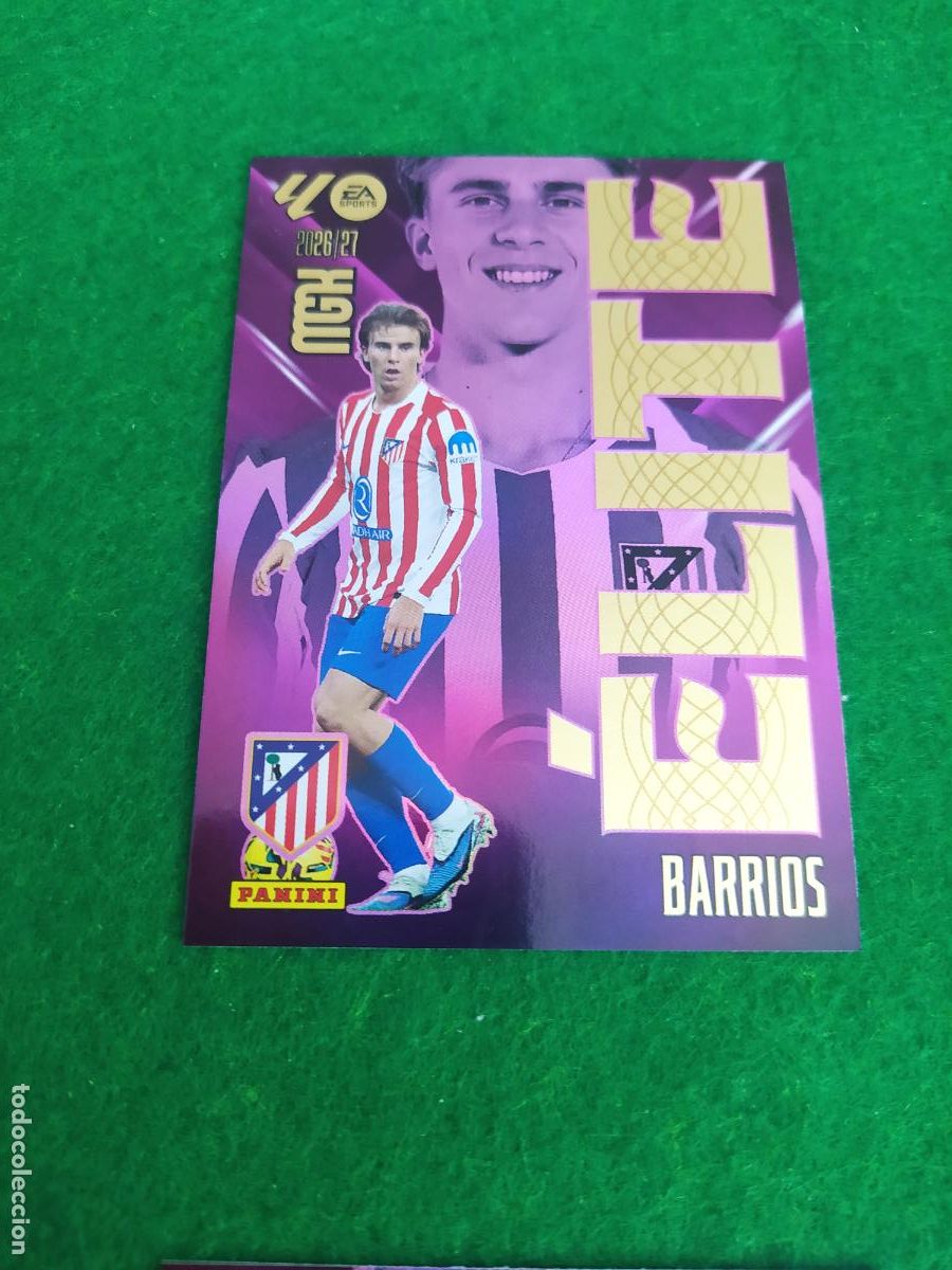 Cromos de f&uacute;tbol: MEGACRACKS 2026 2027 MGK 26 27 NUEVO - ELITE N&ordm; 1 BARRIOS ATLETICO DE MADRID