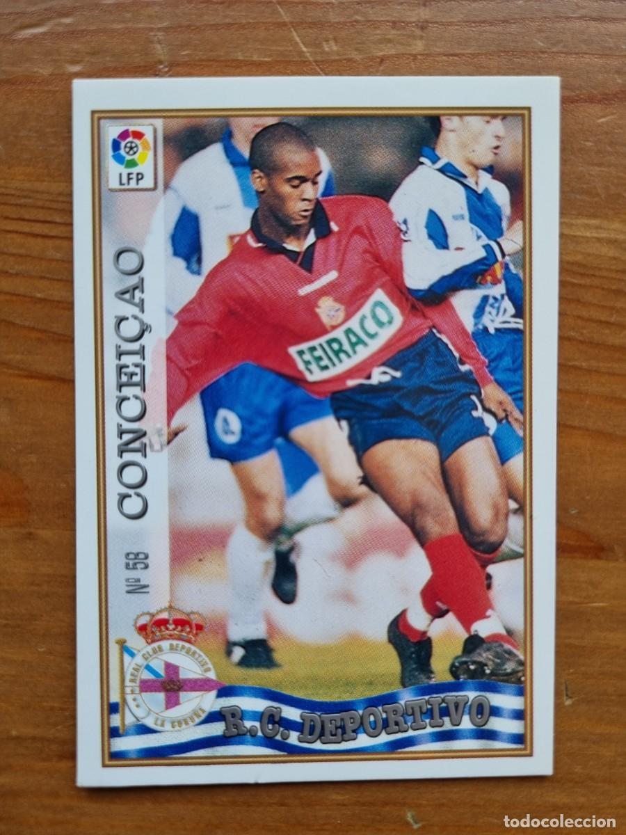 Cromos de f&uacute;tbol: 58 CONCEI&Ccedil;AO (Deportivo La Coru&ntilde;a). Las Fichas de la Liga 1997 1998 97 98 (Mundicromo)