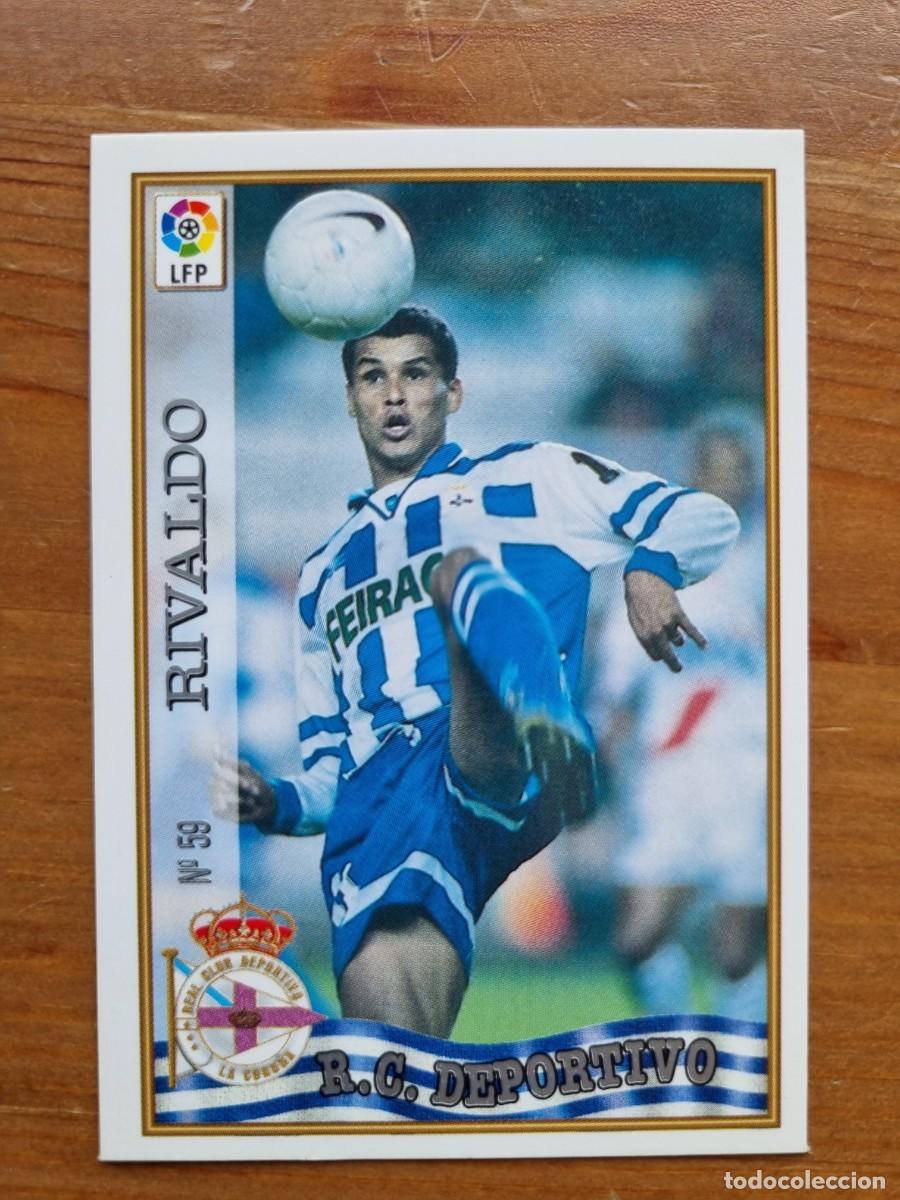 Cromos de f&uacute;tbol: 59 RIVALDO (Deportivo La Coru&ntilde;a). Las Fichas de la Liga 1997 1998 97 98 (Mundicromo)