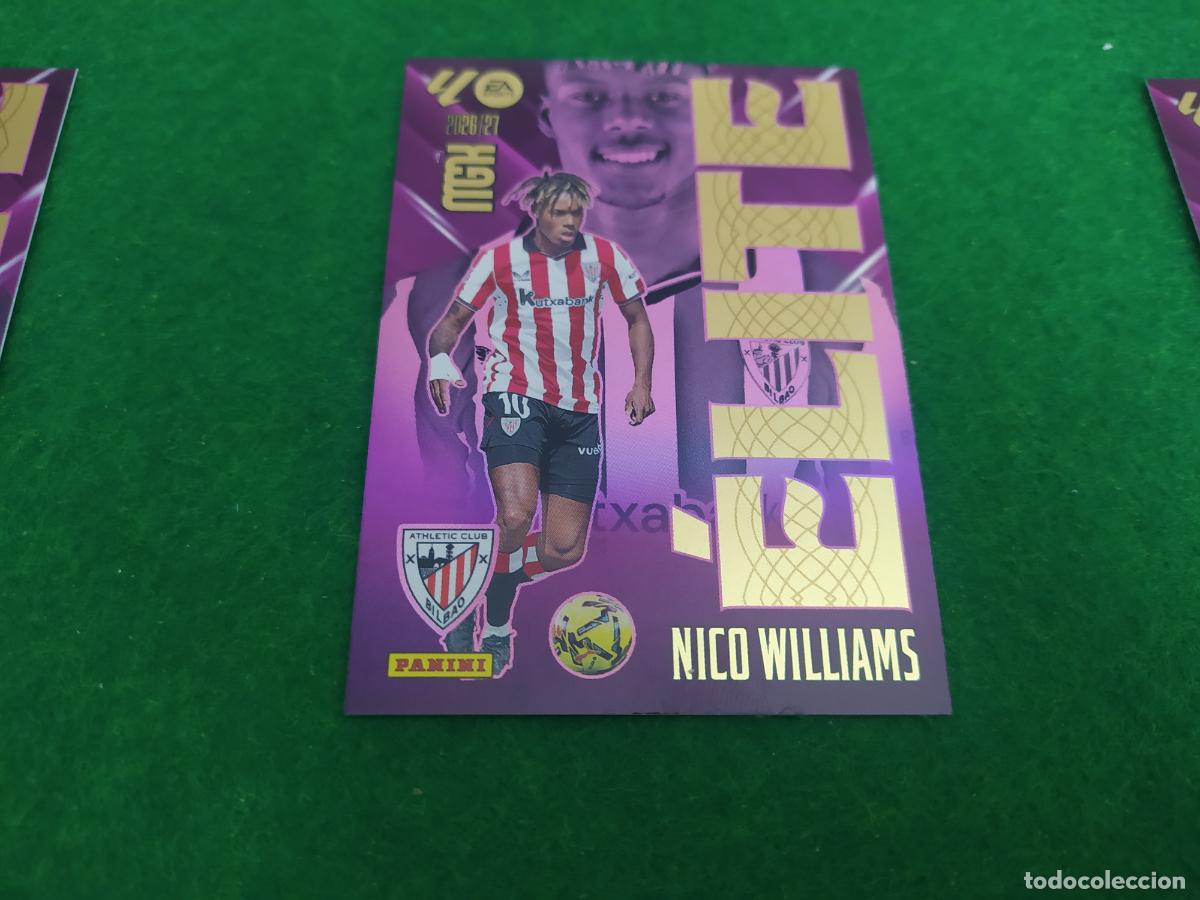 Cromos de f&uacute;tbol: MEGACRACKS 2026 2027 MGK 26 27 NUEVO - ELITE N&ordm; 12 NICO WILLIAMS ATHLETIC CLUB DE BILBAO