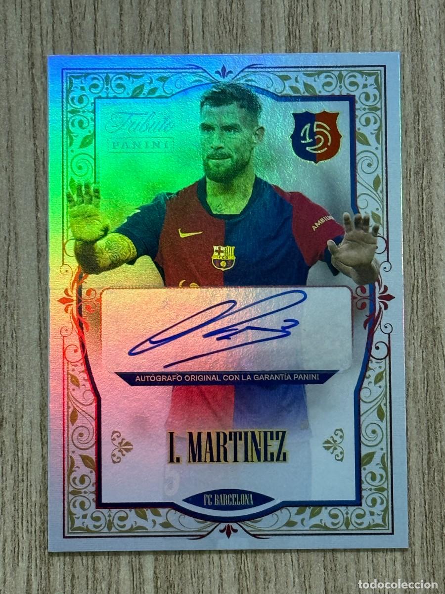 Cromos de f&uacute;tbol: AUTOGRAFO ORIGINAL I&Ntilde;IGO MARTINEZ NUEVO DE SOBRE TRIBUTO 125 ANIVERSARIO BARCELONA 1899 2024 PANINI