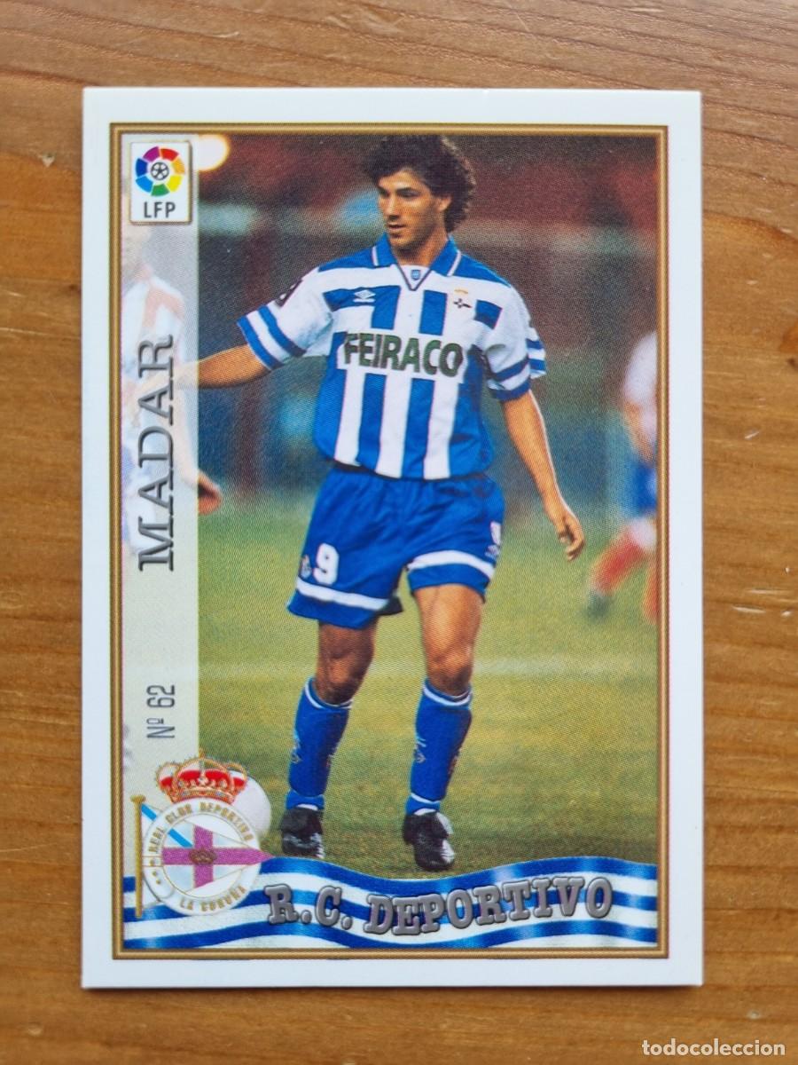 Cromos de f&uacute;tbol: 62 MADAR (Deportivo La Coru&ntilde;a). Las Fichas de la Liga 1997 1998 97 98 (Mundicromo)