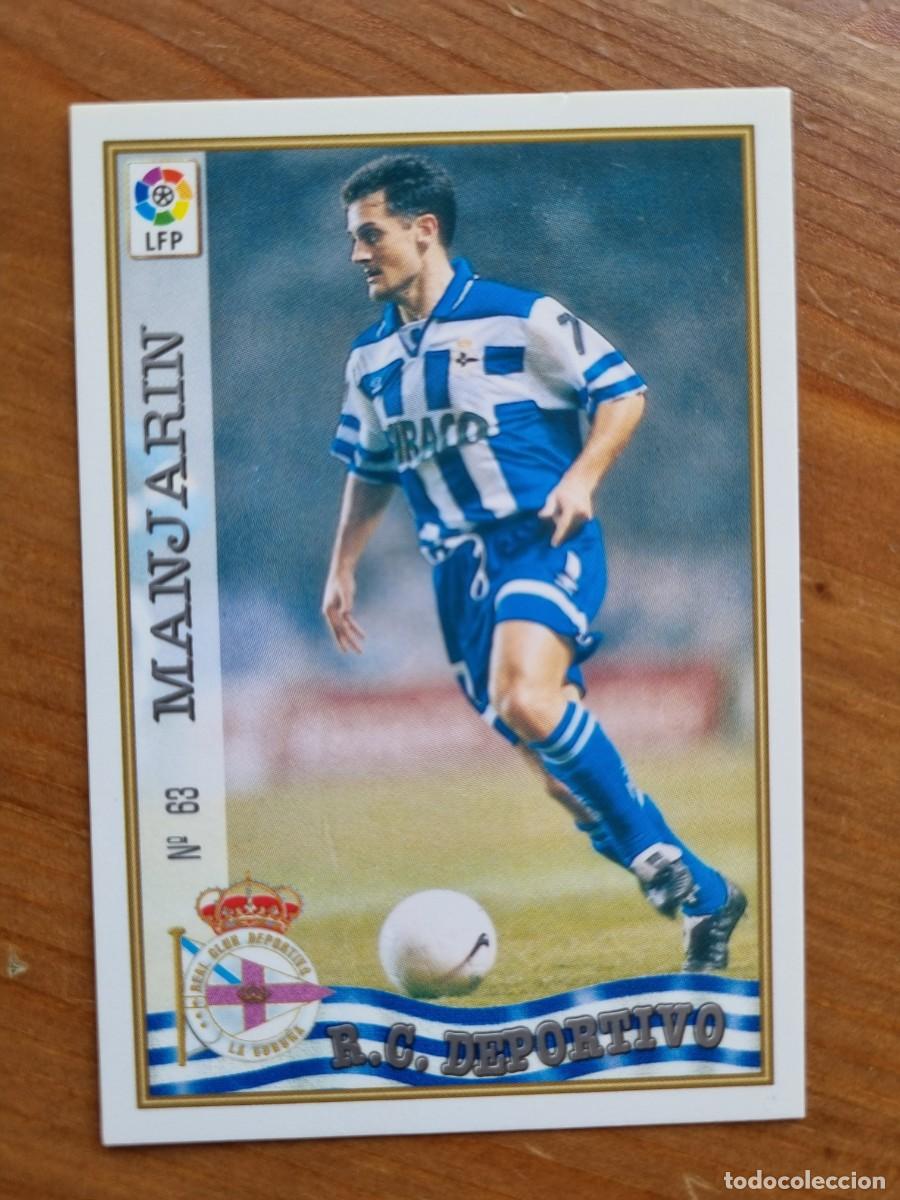 Cromos de f&uacute;tbol: 63 MANJAR&Iacute;N (Deportivo La Coru&ntilde;a). Las Fichas de la Liga 1997 1998 97 98 (Mundicromo)