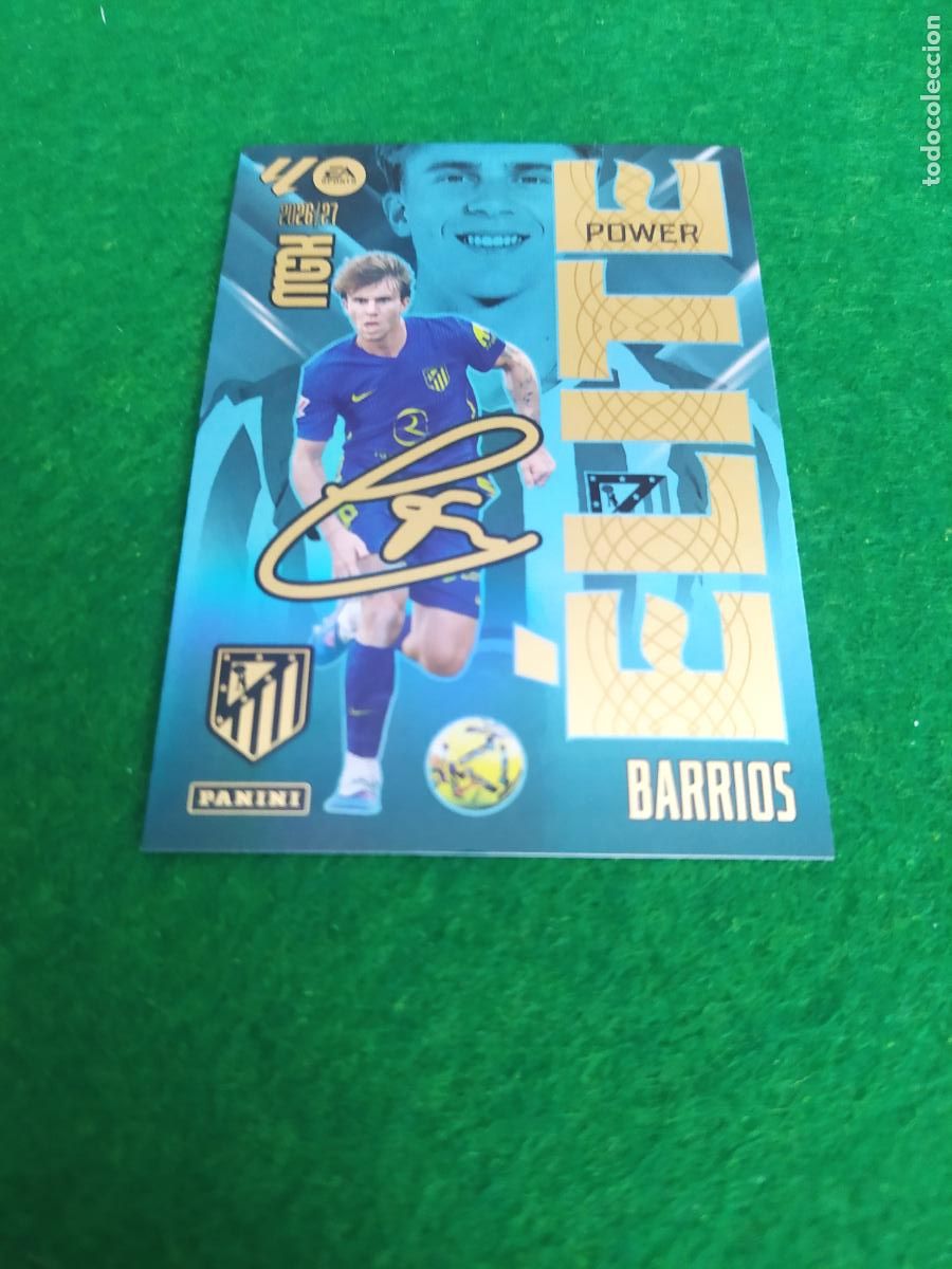 Cromos de f&uacute;tbol: MEGACRACKS 2026 2027 MGK 26 27 NUEVO - ELITE POWER N&ordm; 1P BARRIOS ATLETICO DE MADRID