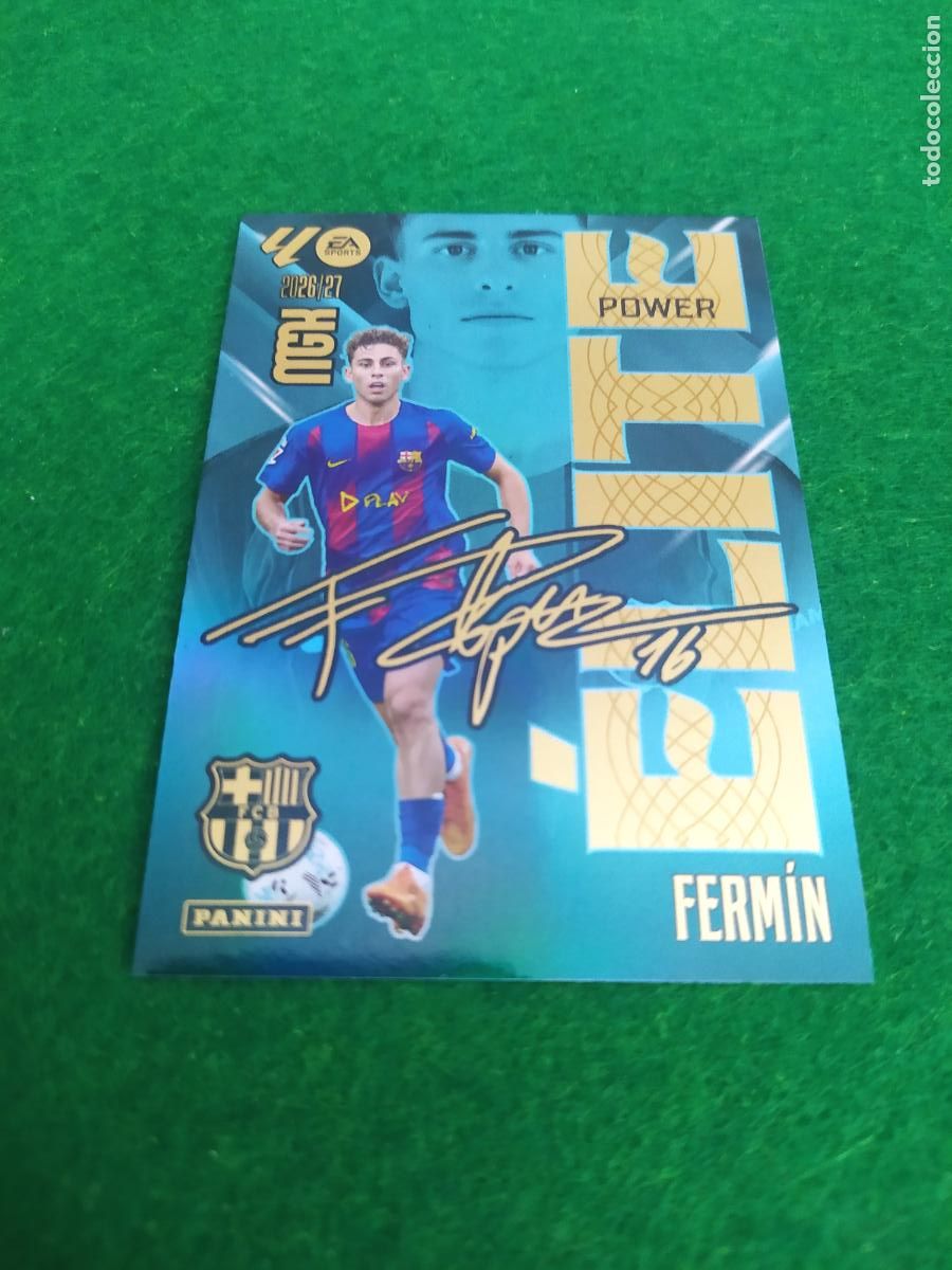 Cromos de f&uacute;tbol: MEGACRACKS 2026 2027 MGK 26 27 NUEVO - ELITE POWER N&ordm; 6P FERMIN FC BARCELONA