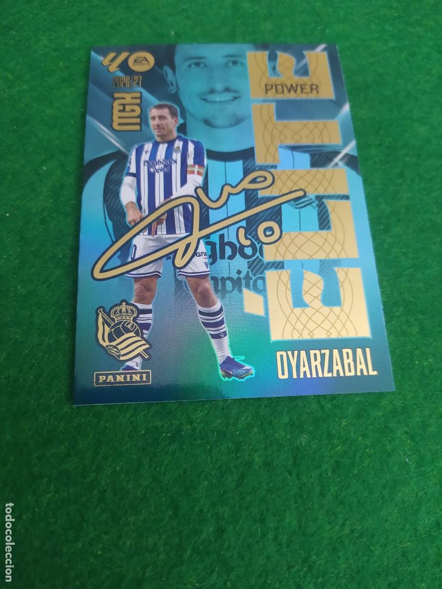 Cromos de f&uacute;tbol: MEGACRACKS 2026 2027 MGK 26 27 NUEVO - ELITE POWER N&ordm; 13P OYARZABAL REAL SOCIEDAD