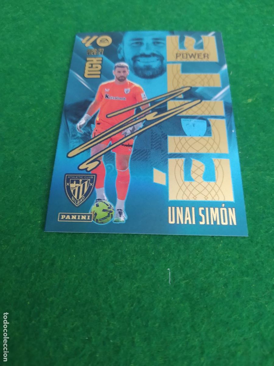Cromos de f&uacute;tbol: MEGACRACKS 2026 2027 MGK 26 27 NUEVO - ELITE POWER N&ordm; 17P UNAI SIMON ATHLETIC CLUB DE BILBAO