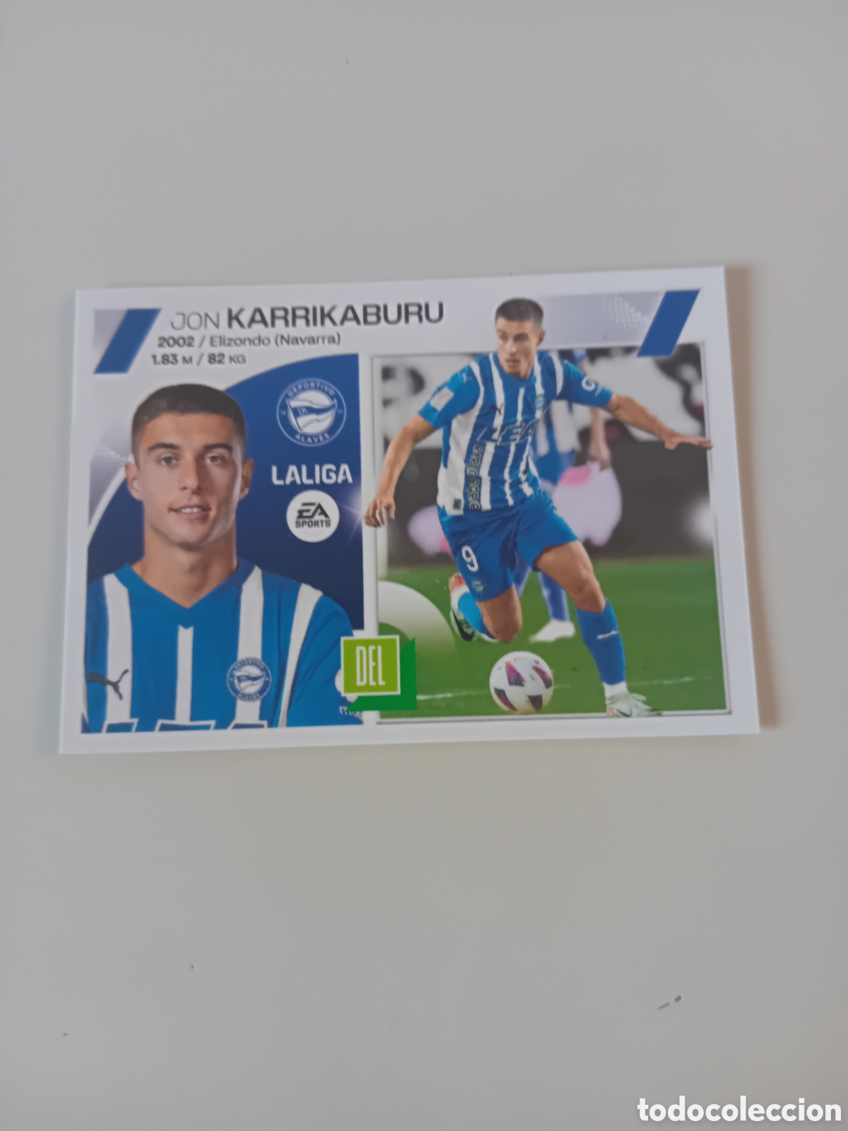 Cromos de f&uacute;tbol: KARRIKABURU 18 BIS COLOCA ALAVES 23 24 2023 2024 ESTE PANINI NUEVO