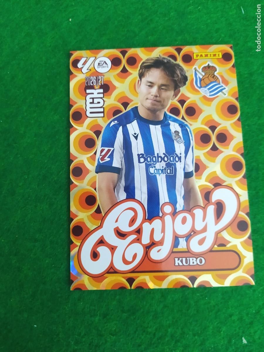 Cromos de f&uacute;tbol: MEGACRACKS 2026 2027 MGK 26 27 NUEVO - ENJOY N&ordm; 384 KUBO REAL SOCIEDAD