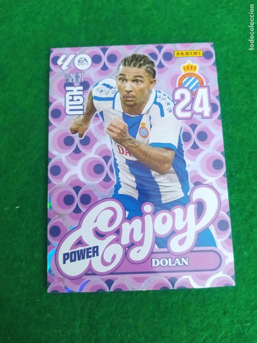 Cromos de f&uacute;tbol: MEGACRACKS 2026 2027 MGK 26 27 NUEVO - ENJOY POWER N&ordm; 382P DOLAN ESPANYOL