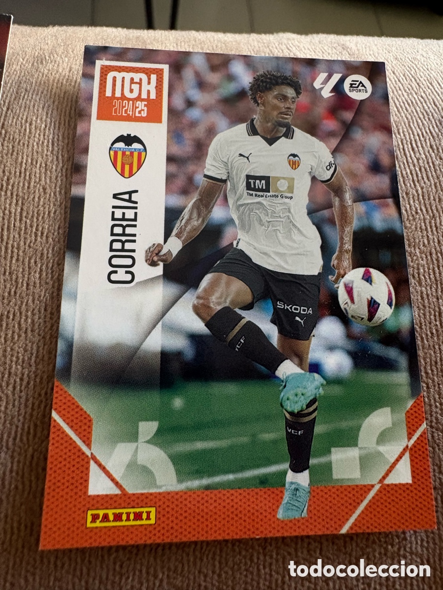 Cromos de f&uacute;tbol: 328 CORREIA VALENCIA CF FICHAS ALBUM MEGACRACKS 2024 2025 MGK 24 25