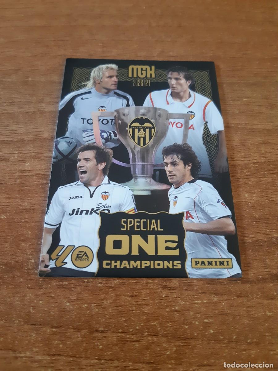 Cromos de f&uacute;tbol: VALENCIA CF SPECIAL ONE CHAMPIONS MGK 26 27 PANINI 2026 2027 25 ANIVERSARIO MEGACRACKS. NUEVA