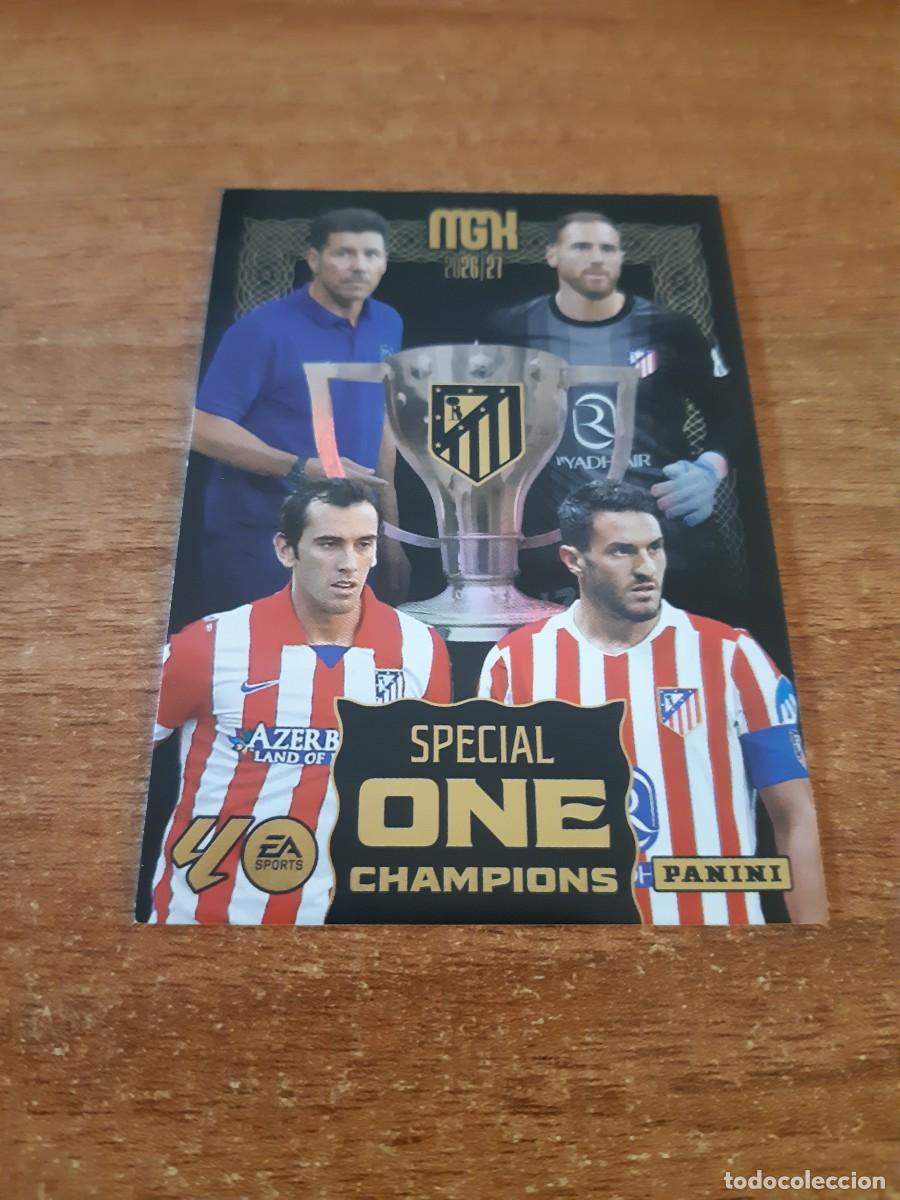 Cromos de f&uacute;tbol: ATL&Eacute;TICO MADRID SPECIAL ONE CHAMPIONS MGK 26 27 PANINI 2026 2027 25 ANIVERSARIO MEGACRACKS. NUEVA
